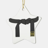 Schwarzer Gürtel Keramikornament (Links)