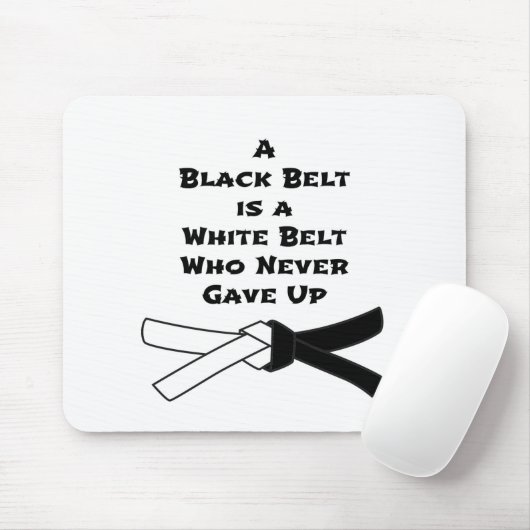 Schwarzer Gürtel Mousepad (Mit Mouse)