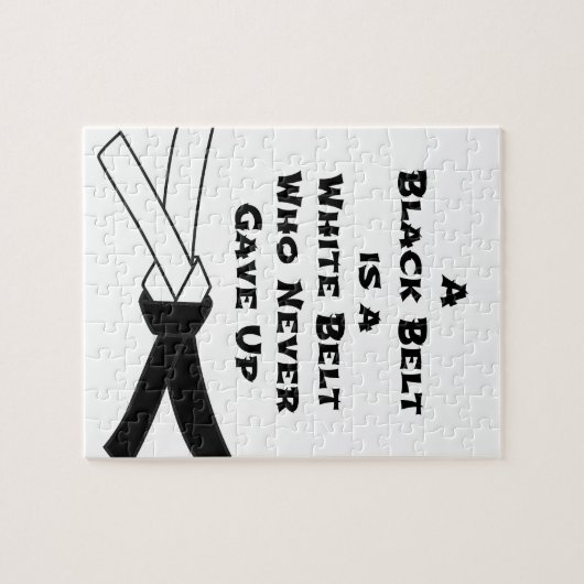 Schwarzer Gürtel Puzzle (Horizontal)