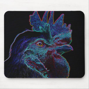 Schwarzer Hahn Mousepad