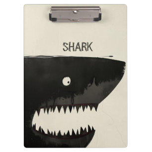 Schwarzer Hai Klemmbrett