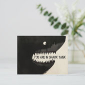 Schwarzer Hai Postkarte (Stehend Vorderseite)