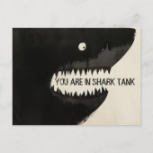 Schwarzer Hai Postkarte (Vorderseite)