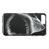 Schwarzer Haifisch iPhone 7 Kasten Case-Mate iPhone Hülle (Rückseite (Horizontal))