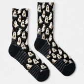 Schwarzer Halloween-Geist Socken (Rechts)