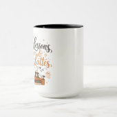 Schwarzer Halloween-Lehrer-Mug Funny Spooky Latte Tasse (Zentrum)