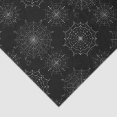 Schwarzer Halloween-Spinnennetze Seidenpapier (Ausschnitt)