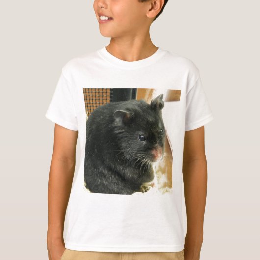 Schwarzer Hamster T-Shirt (Vorderseite)
