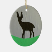 Schwarzer Hart Keramik Ornament (Rechts)