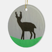 Schwarzer Hart Keramik Ornament (Links)