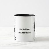 Schwarzer hauptsächlichfalke tasse (Zentrum)