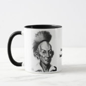 Schwarzer hauptsächlichfalke tasse (Links)