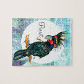 Schwarzer hauptsächlichpapagei puzzle (Horizontal)