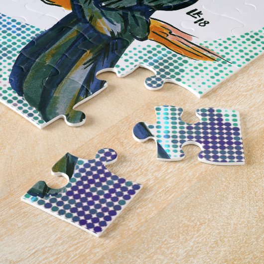 Schwarzer hauptsächlichpapagei puzzle (Seite)