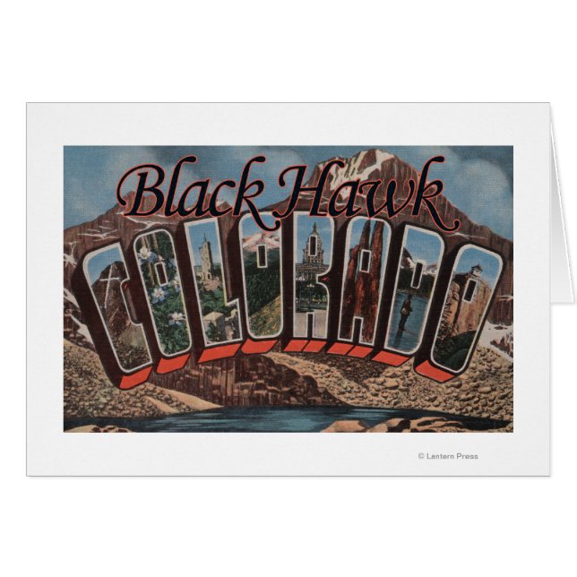 Schwarzer Hawk, Colorado - Große Buchstabenszenen (Vorderseite (Horizontal))