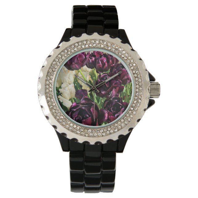 Schwarzer Held Tulips, Oregon Armbanduhr (Vorderseite)