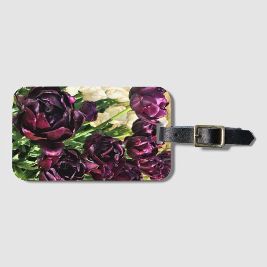 Schwarzer Held Tulips, Oregon Gepäckanhänger (Vorderseite (Horizontal))