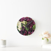 Schwarzer Held Tulips, Oregon Runde Wanduhr (Zuhause)