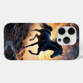 Schwarzer Hengst in der Wüste Case-Mate iPhone Hülle (Rückseite (Horizontal))