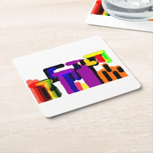 Schwarzer Herbst Rechteckiger Pappuntersetzer (angewinkelt)