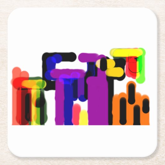 Schwarzer Herbst Rechteckiger Pappuntersetzer (Vorderseite)