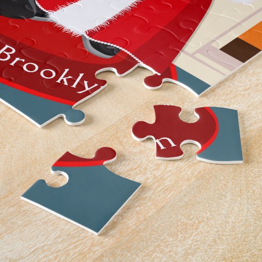 Schwarzer Herr und Frau Claus Puzzle (Seite)