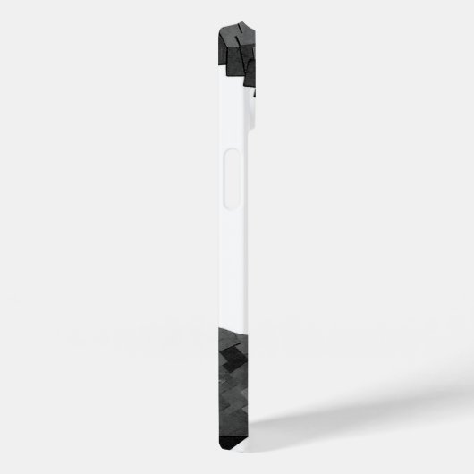 Schwarzer Herzdrache in Weiß Case-Mate iPhone Hülle (Rückseite / Rechts)