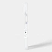 Schwarzer Herzdrache in Weiß Case-Mate iPhone Hülle (Rückseite / Links)