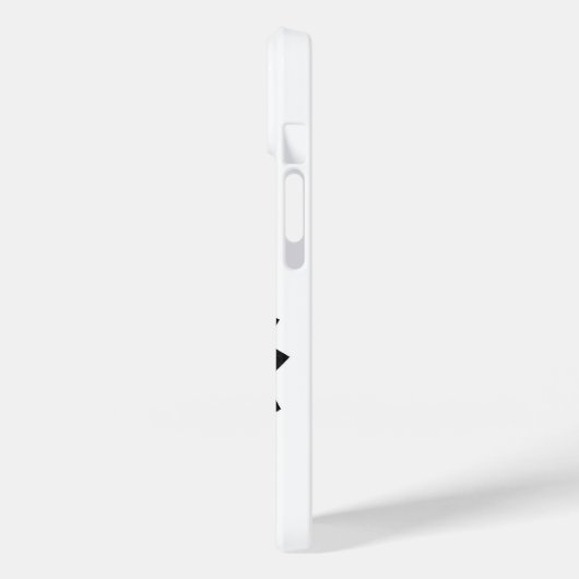 Schwarzer Herzdrache in Weiß Case-Mate iPhone Hülle (Rückseite / Links)