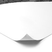 Schwarzer Herzdrache in Weiß Poster (Ecke)