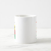 Schwarzer Herzschlag Schwarzgeschichte Afrika Kaffeetasse (Mittel)