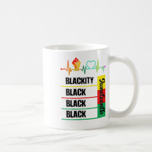Schwarzer Herzschlag Schwarzgeschichte Afrika Kaffeetasse
