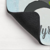 Schwarzer Hexenhut mit Personalisierten Blume Mousepad (Ecke)