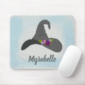 Schwarzer Hexenhut mit Personalisierten Blume Mousepad (Mit Mouse)