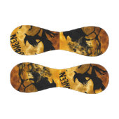 Schwarzer Hexenkessel Halloween Baseball (Paneele)