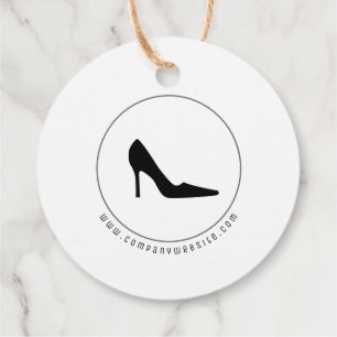 Schwarzer High Heel Shoe Geschenkanhänger