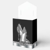 Schwarzer High Heel Shoe Geschenkschachtel (Geöffnet)