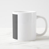 Schwarzer Himmel Regenbogen Sterne Jumbo-Tasse (Rechts)