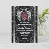 Schwarzer Hindi Hindu Indianerelefant Krone Einladung (Stehend Vorderseite)