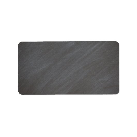 Schwarzer Hintergrund der Tafel Retro-Stil Schwarz Adressaufkleber (Vorne)