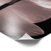 Schwarzer Hintergrund der weißen Orchideen-Blume A Fotodruck (Ecke)