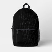 Schwarzer Hintergrund der White Spiderweb Bedruckter Rucksack (Vorderseite)