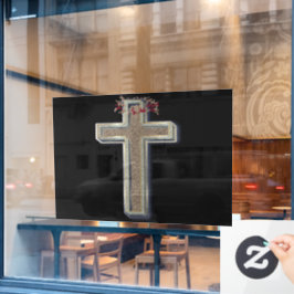 Schwarzer Hintergrund des Fensters Fensteraufkleber