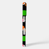 Schwarzer Hintergrund farbenfrohe Polka Punkte Case-Mate iPhone Hülle (Rückseite / Rechts)