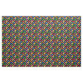 Schwarzer Hintergrund farbenfrohe Polka-Punkte-Des Stoff (Yard (91,4 cm))