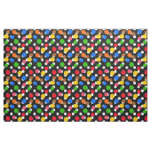 Schwarzer Hintergrund farbenfrohe Polka-Punkte-Des Stoff (Fat Quarter (45,7 x 55,9 cm))