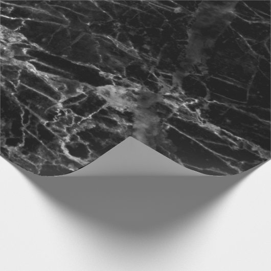 Schwarzer Hintergrund Geschenkpapier (Ecke)