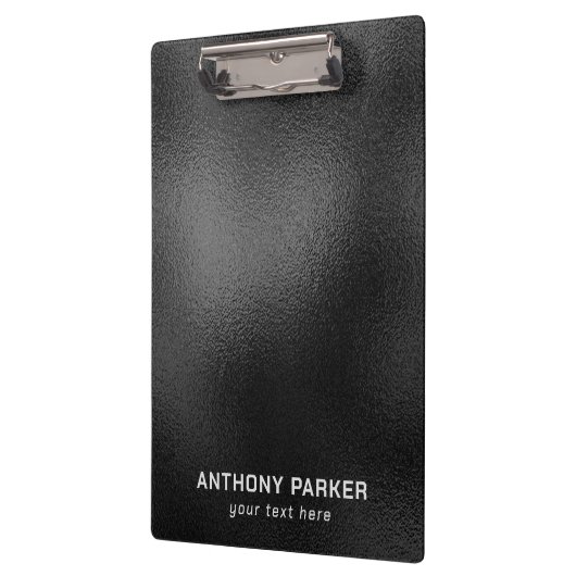 Schwarzer Hintergrund Klemmbrett (Links)