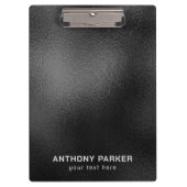 Schwarzer Hintergrund Klemmbrett (Vorderseite)