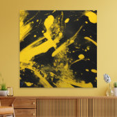 Schwarzer Hintergrund Leinwanddruck (Insitu (Wohnzimmer))